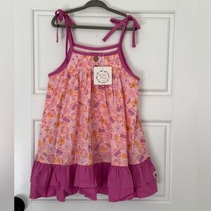 🐰🐣 Cheeky Plum Vibrant Easter Dress